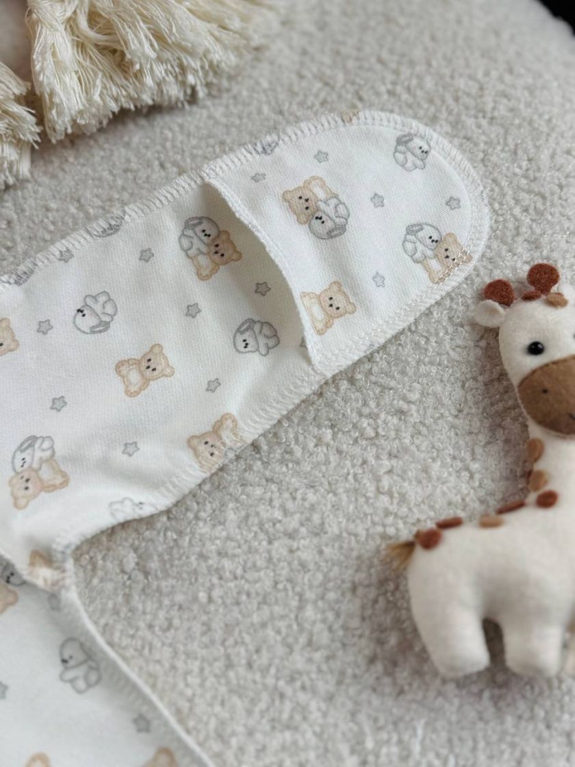 ❤ Комплект 2ка з боді, байка, Ромашка 56-62см. Принт - Ведмедик, зайченя маленькі. Розмір - 56-62 (#37502523) ✓ Anna Konvert