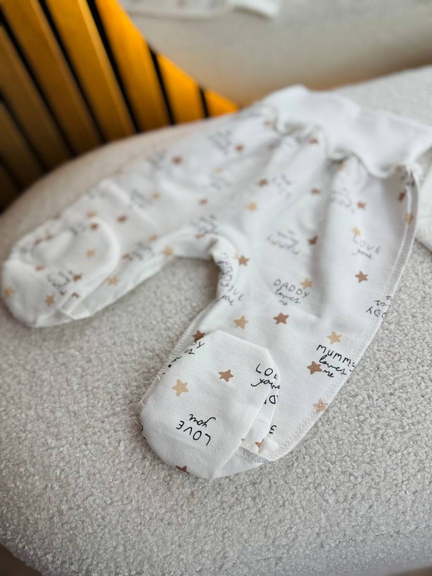 ❤ Комплект 2ка з боді, байка, Ромашка 56-62см. Принт - Daddy love it is me. Розмір - 56-62 (#1487110) ✓ Anna Konvert