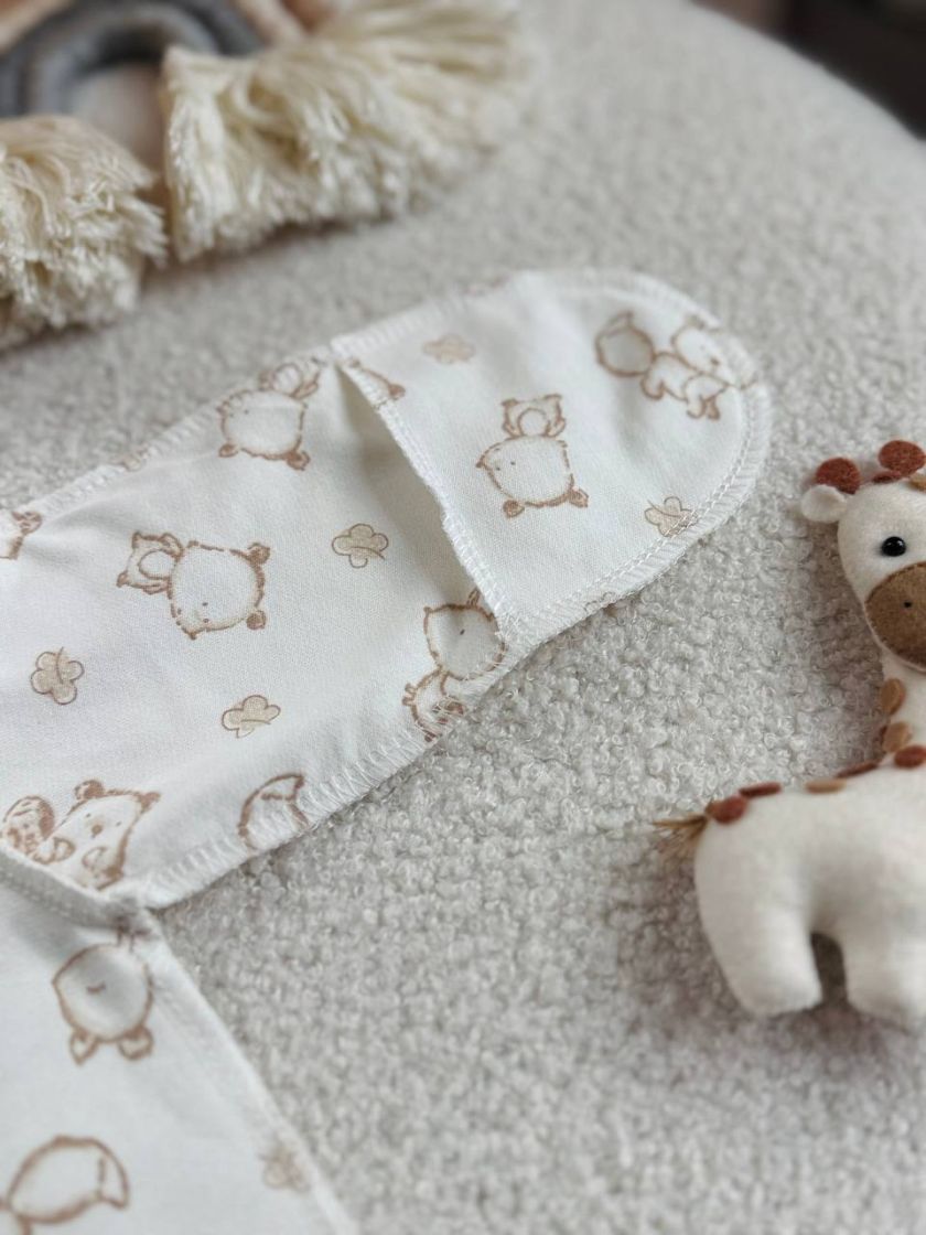 ❤ Комплект 2ка з боді, байка, Ромашка 56-62см. Принт - Лисичка бежева. Розмір - 56-62 (#11365572) ✓ Anna Konvert