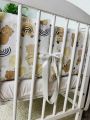 ❤ Бортики-подушки на 4 боки ліжечка, 12 подушок. Принт - Ведмідь з веселками (#29453640) ✓ Anna Konvert