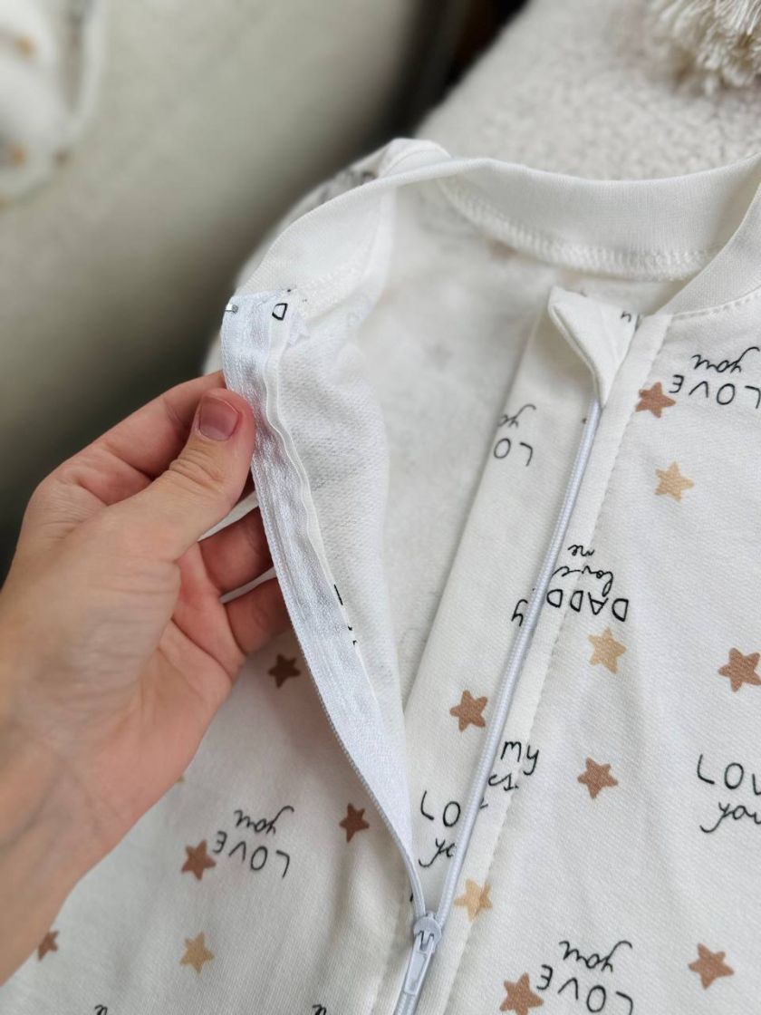 ❤ Пелюшка-кокон, на блискавці, байка Ромашка 62р. Принт - Daddy love it is me (#19177863) ✓ Anna Konvert