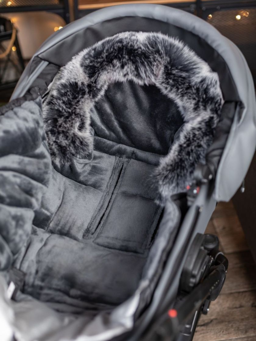 ❤ Зимовий конверт у візочок Bair Iceberg від 0 до 3 років. Колір - Black noire (#34596855) ✓ Anna Konvert