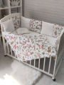 ❤ Набір у ліжко Elliz + тканина Піке, на 3 сторони. Принт - Зайчики в трояндах (#7046860) ✓ Anna Konvert
