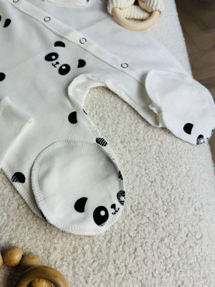 ❤ Чоловічок з шапочкою "Метелик", байка, 62р. БО. Принт - Панди контур. Розмір - 62 (#41182322) ✓ Anna Konvert