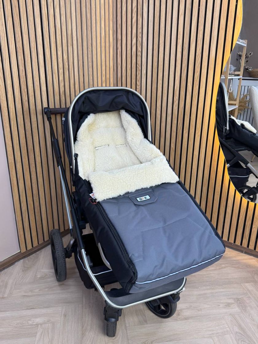 ❤ Зимовий конверт у прогулянковий візочок, санчата Ideal ForKids 1,5 - 3 роки. Колір - Сірий (#25895384) ✓ Anna Konvert