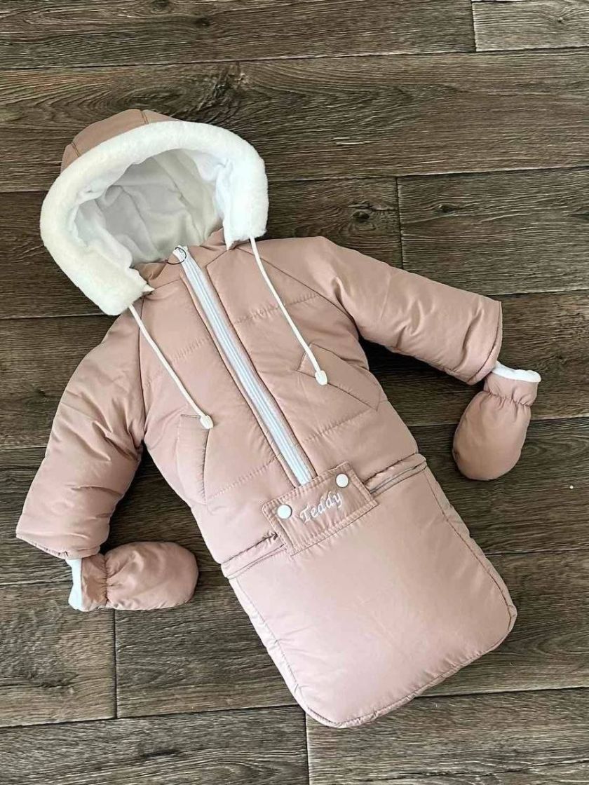 ❤ Зимовий комбінезон 3в1 "Teddy". Колір - Бежевий (#1359825) ✓ Anna Konvert