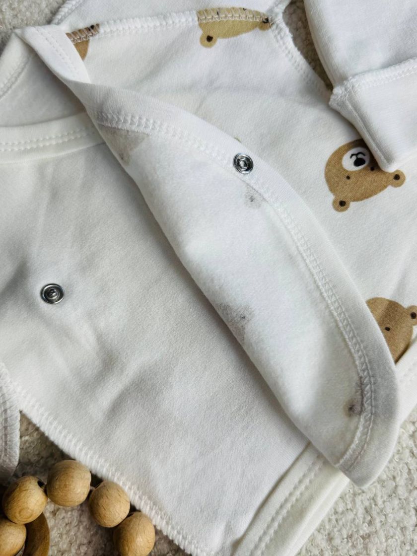 ❤ Комплект 3ка з сорочкою байка, БО. Принт - Мордочки ведмедів. Розмір - 56см (#73488968) ✓ Anna Konvert