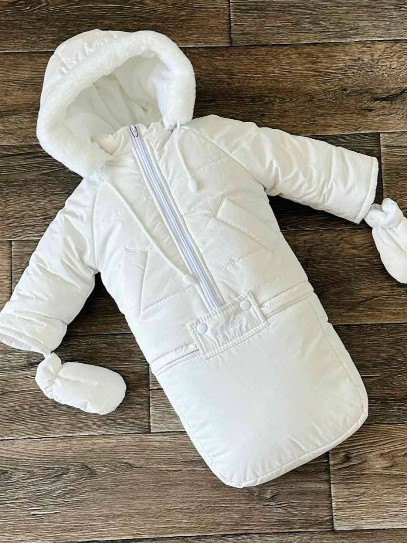 ❤ Зимовий комбінезон 3в1 "Teddy". Колір - Білий (#3632195) ✓ Anna Konvert