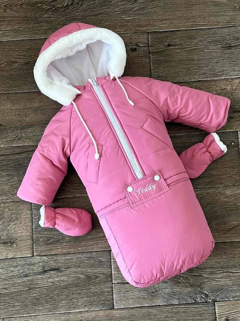 ❤ Зимовий комбінезон 3в1 "Teddy". Колір - Рожевий (#47446126) ✓ Anna Konvert