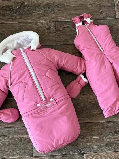 ❤ Зимовий комбінезон 3в1 "Teddy". Колір - Рожевий (#47446126) ✓ Anna Konvert 2