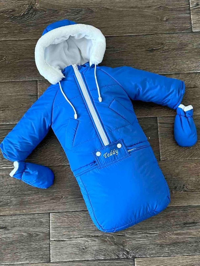❤ Зимовий комбінезон 3в1 "Teddy". Колір - Синій (#34886072) ✓ Anna Konvert