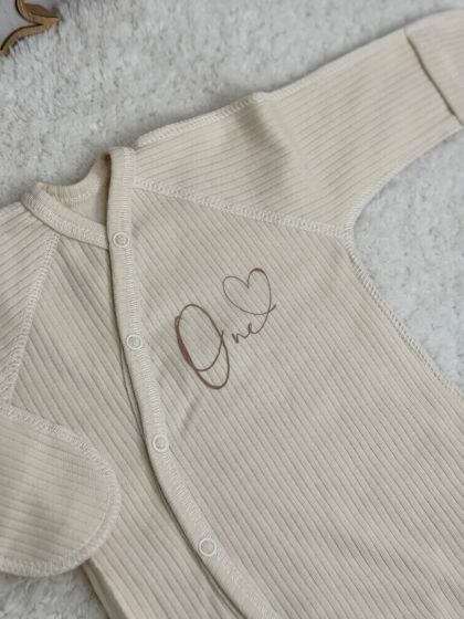 ❤ Чоловічок з шапочкою "Бархат" інтерлок. Колір - Латте. Розмір - 56см (#74086727) ✓ Anna Konvert 2