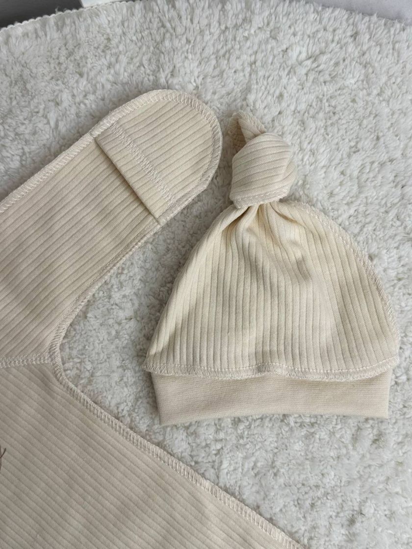 ❤ Чоловічок з шапочкою "Бархат" інтерлок. Колір - Латте. Розмір - 56см (#74086727) ✓ Anna Konvert