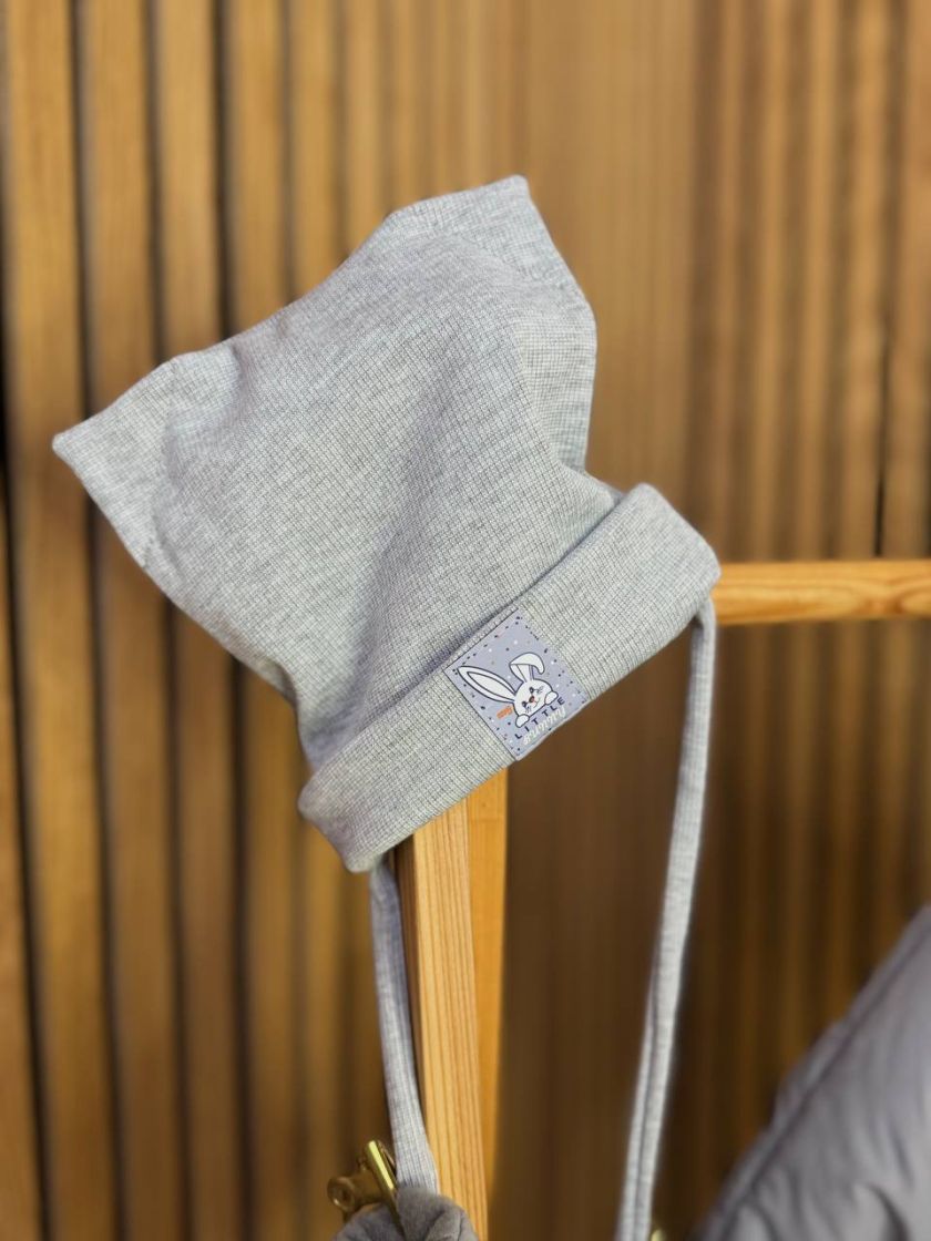 ❤ Демісезонний комбінезон "Міні", з шапкою та рукавицями. Колір - Сірий. Розмір - 0-3 (#56024113) ✓ Anna Konvert