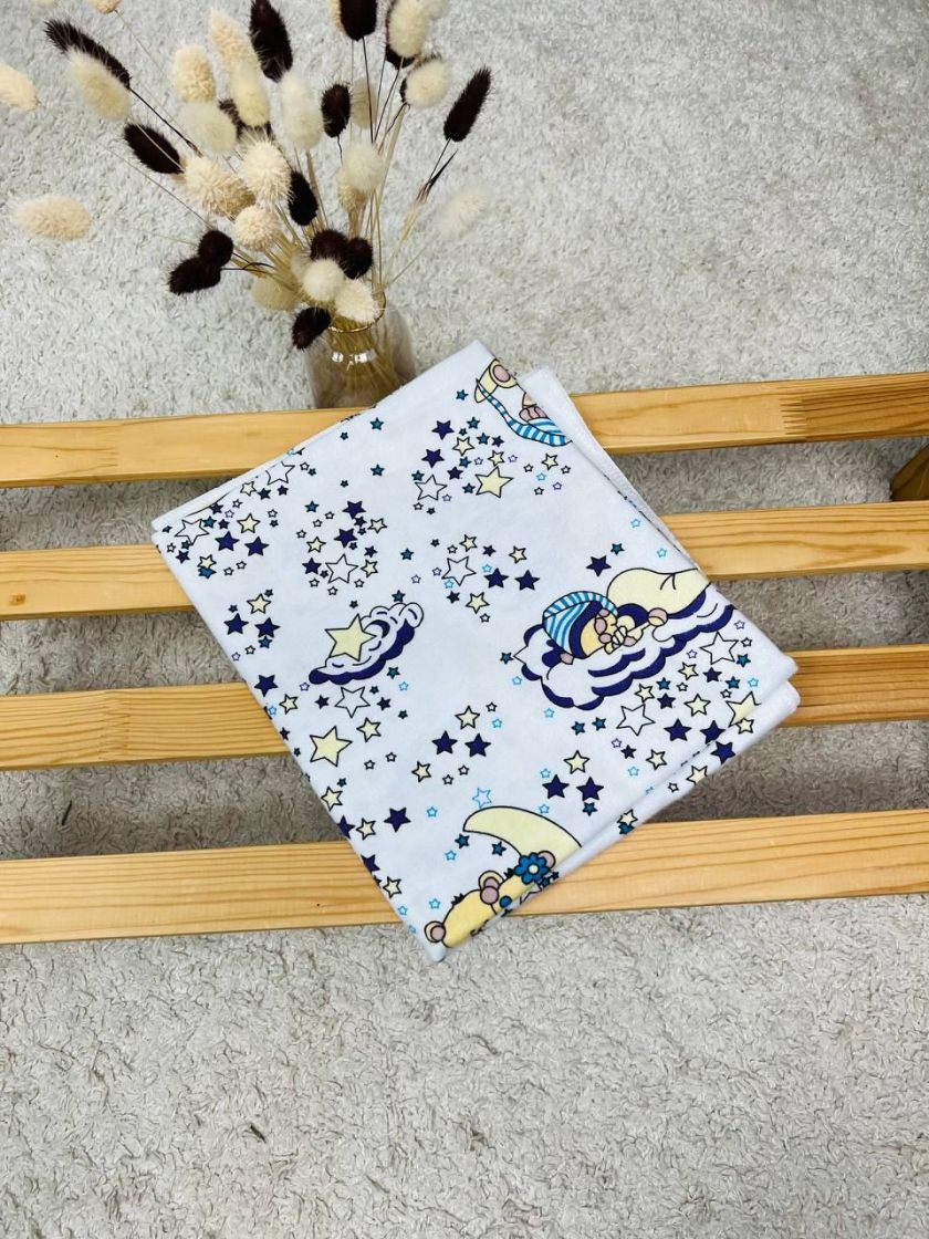 ❤ Пелюшки байкові 90см на105см. Принт - Ведмедик на місяці в сузірʼї (#36832480) ✓ Anna Konvert