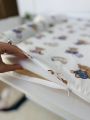 ❤ Матрасик у пеленатор, на блискавці, поролон з'ємний, 55см на 70см. Принт - Ведмедики з іграшками, однотон капучино (#69051512) ❤ Матрасик у пеленатор, на блискавці, поролон з'ємний, 55см на 70см. Принт - Ведмедики з іграшками, однотон капучино (#69051512)
