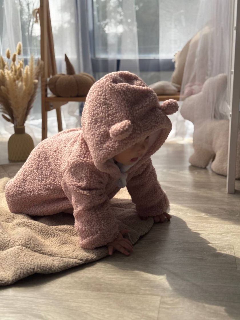 ❤ Комбінезон зима "Тедді". Колір - Рожевий. Розмір - 74 (#931898) ✓ Anna Konvert