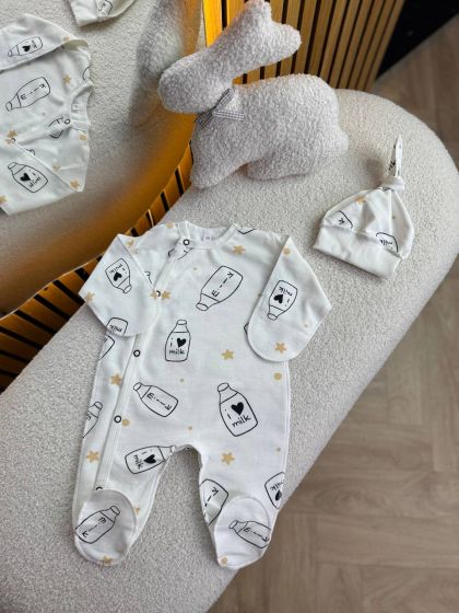 ❤ Чоловічок з шапочкою байка, 56-62см. Принт - Пляшечка Milk с зірками (#50514440) ✓ Anna Konvert