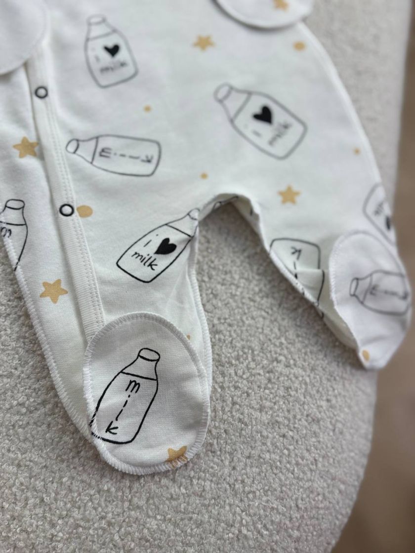 ❤ Чоловічок з шапочкою байка, 56-62см. Принт - Пляшечка Milk с зірками (#50514440) ✓ Anna Konvert