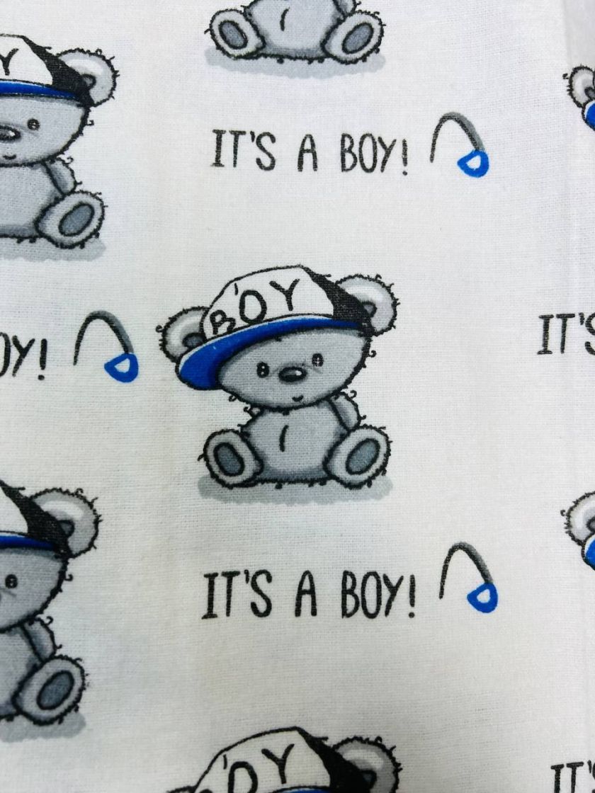 ❤ Пелюшки байкові 90*105см. Принт - Ведмедики сірі it's a boy (#9576060) ✓ Anna Konvert