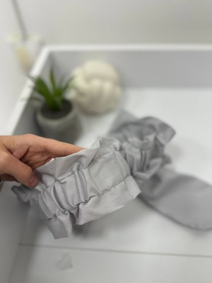 ❤ Бантик для пледу на виписку, універсальний на резинці. Колір - Сірий однотон (#35366337) ✓ Anna Konvert 2