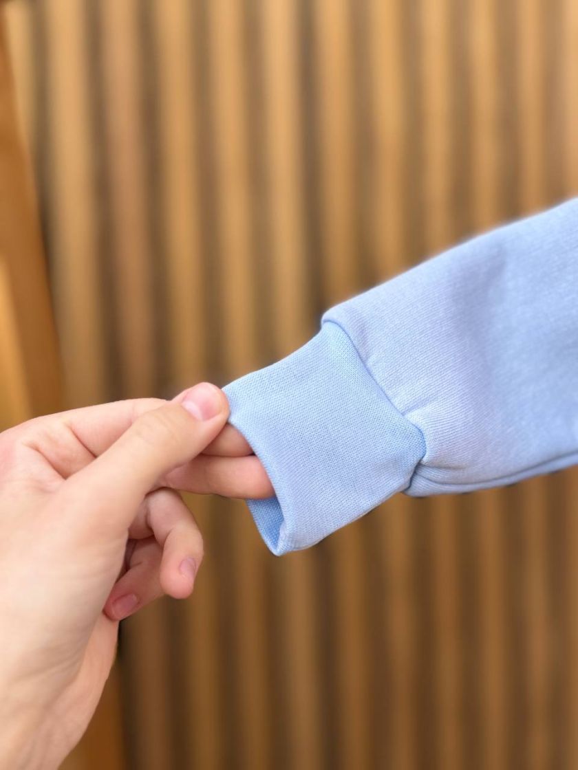 ❤ Ромпер, на флісі трьохнитка до +10 градусів.. Колір - Ніжно-блакитний. Розмір - 56-62 см (#70172127) ✓ Anna Konvert