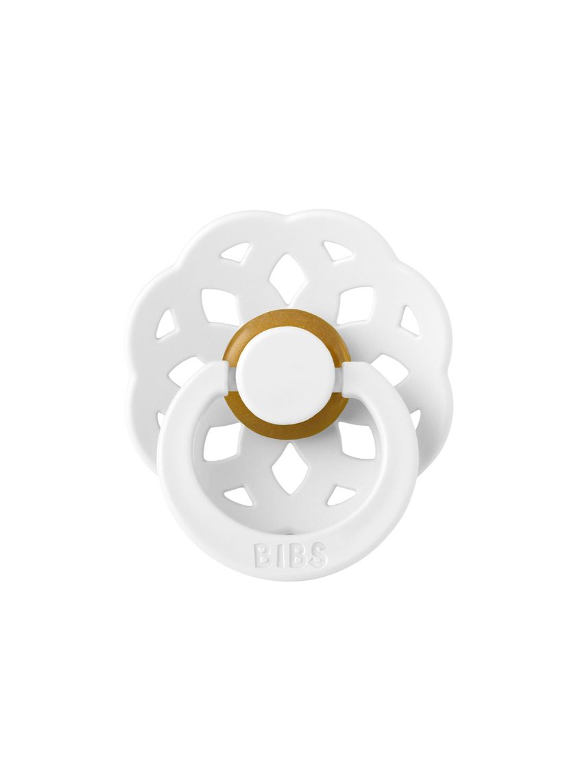 ❤ Соска пустушка BIBS Pacifier Boheme Latex Size 1, 0-6 міс. Колір - White (#210211) ✓ Anna Konvert