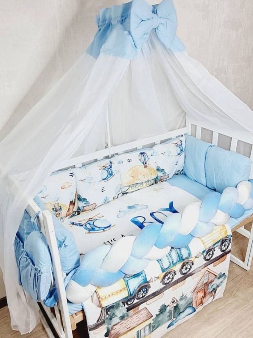 ❤ Набір принт коса з органайзером. Колір - Потяг, літак Boy (#54791668) ✓ Anna Konvert