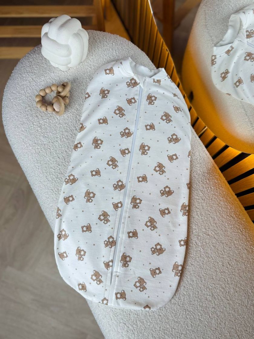 ❤ Пелюшка-кокон, на блискавці, байка Ромашка 62р. Принт - Маленькі коали (#82348648) ✓ Anna Konvert