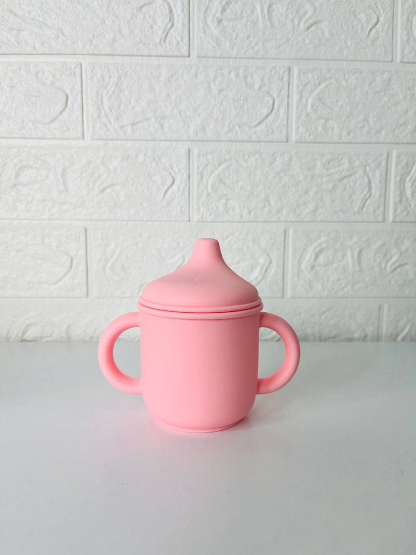 ❤ Силіконовий поїльник з ручками та кришкою з носиком. Колір - Rose-quartz (#38034084) ✓ Anna Konvert