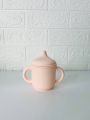 ❤ Силіконовий поїльник з ручками та кришкою з носиком. Колір - Cream-pink (#66033) ✓ Anna Konvert ❤ Силіконовий поїльник з ручками та кришкою з носиком. Колір - Cream-pink (#66033) ✓ Anna Konvert