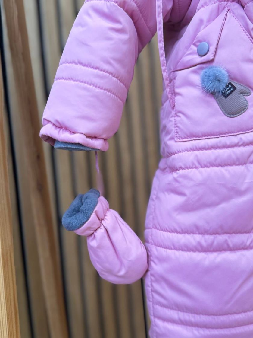 ❤ Комбінезон зимовий "Рукавичка". Колір - Рожевий. Розмір - 92 (#12324337) ✓ Anna Konvert