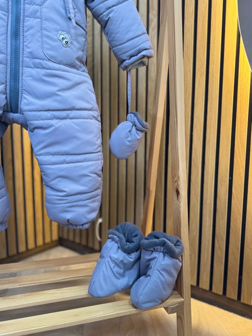 ❤ Комбінезон зимовий "Рукавичка". Колір - Сірий. Розмір - 86 (#17639008) ✓ Anna Konvert