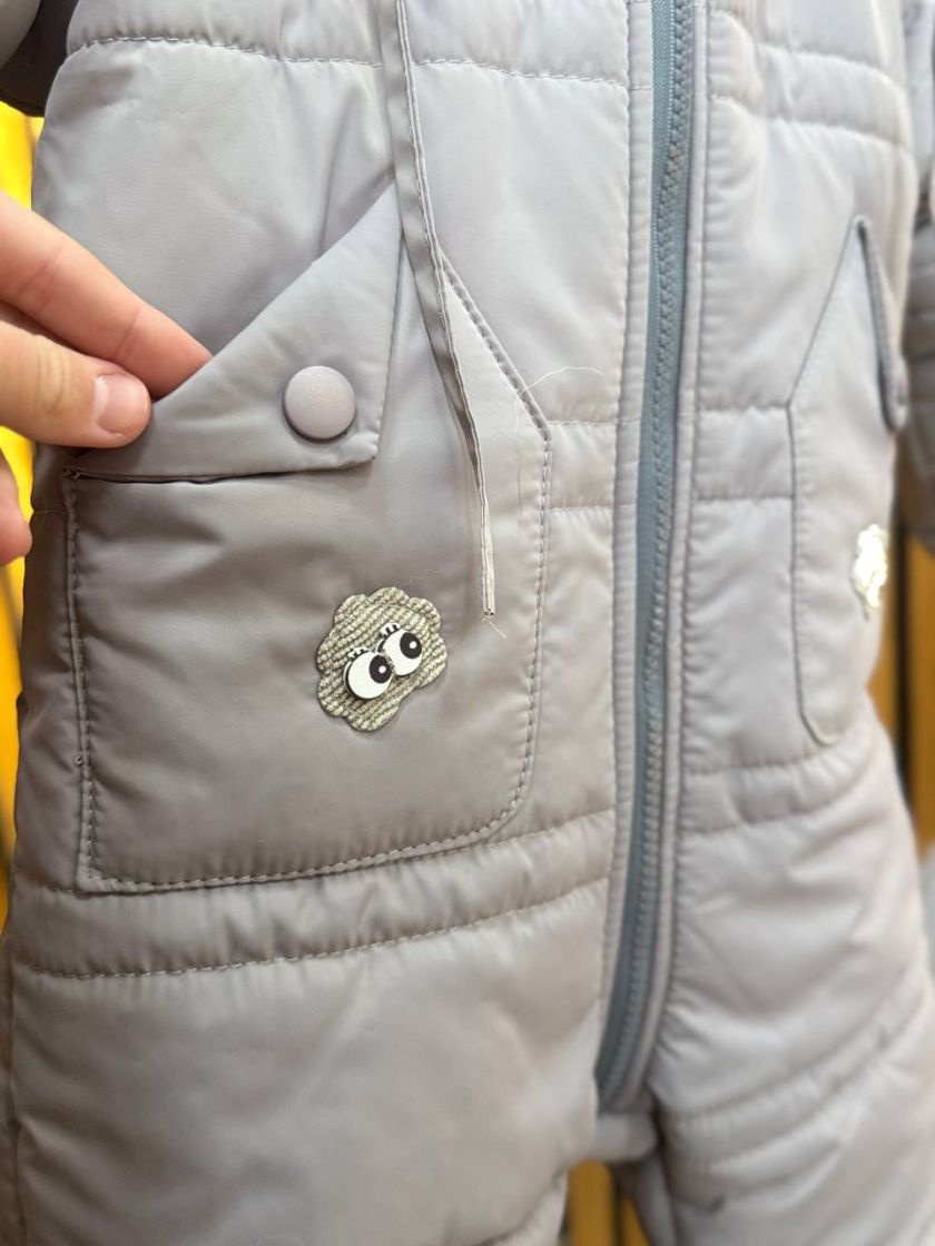 ❤ Комбінезон зимовий "Рукавичка". Колір - Сірий. Розмір - 86 (#17639008) ✓ Anna Konvert