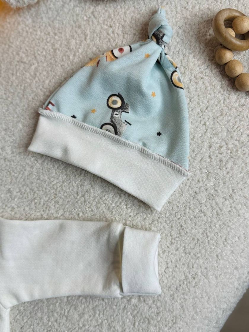 ❤ Комплект 3ка з боді на байці "Smile". Колір - Авто та ведмідь на місяці. Розмір - 62 (#54700173) ✓ Anna Konvert