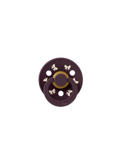 ❤ Соска пустушка BIBS Colour Latex Round (кругла). Колір - Plum Ivory. Розмір - 6-18 міс (#75961733) ✓ Anna Konvert 2