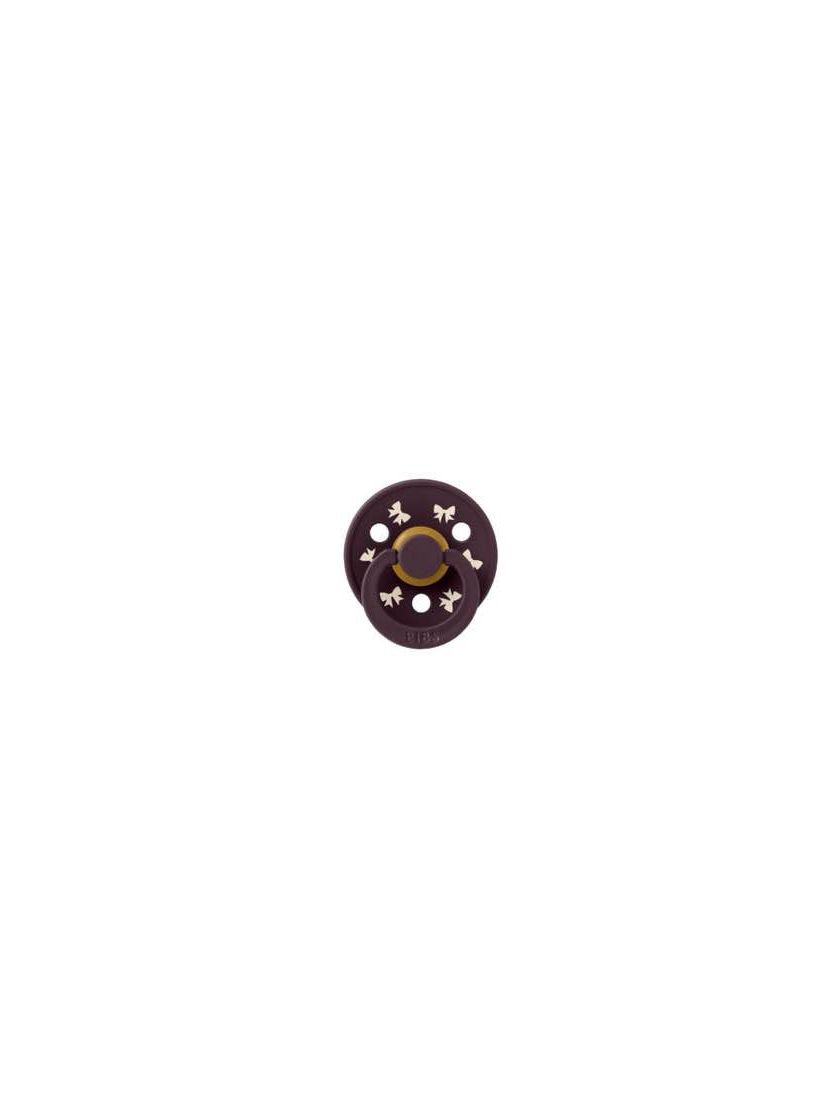 ❤ Соска пустушка BIBS Colour Latex Round (кругла). Колір - Plum Ivory. Розмір - 6-18 міс (#75961733) ✓ Anna Konvert