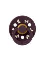 ❤ Соска пустушка BIBS Colour Latex Round (кругла). Колір - Plum Ivory. Розмір - 6-18 міс (#75961733) ✓ Anna Konvert