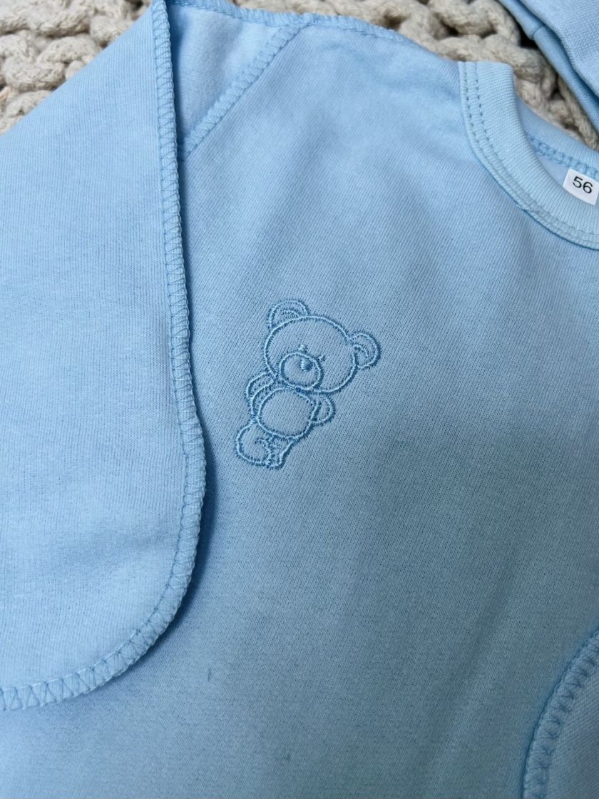 ❤ Чоловічок з шапочкою байка, 56-62см. Принт - Блакитний ведмедик (#3762752) ✓ Anna Konvert