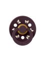 ❤ Соска пустушка BIBS Colour Latex Round (кругла). Колір - Plum Ivory. Розмір - 0-6 міс (#5713795272501) ✓ Anna Konvert