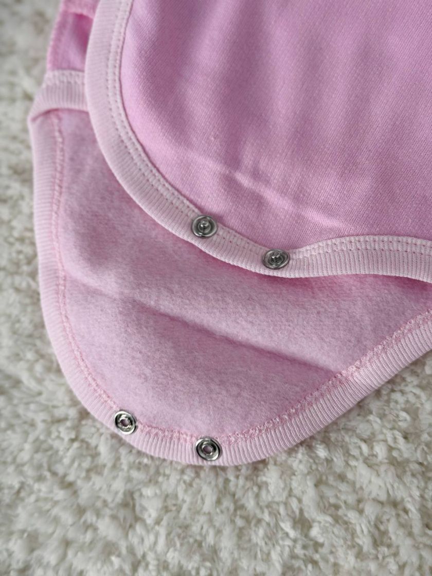 ❤ Комплект 3ка з боді, байка 56р. Принт - Рожевий однотон (#60252934) ✓ Anna Konvert