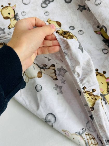 ❤ Змінна дитяча постіль, підковдра 110см на 90см. Принт - Жираф сірий (#46982552) ✓ Anna Konvert 2