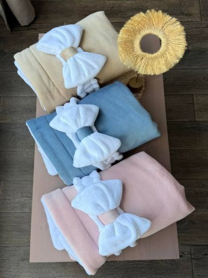 ❤ Зимовий конверт велюровий в смужку, на махрі. Колір - Синій (#51568163) ✓ Anna Konvert 2