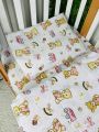 ❤ Змінна дитяча постіль, підковдра 110см на 90см. Принт - Ведмедик з рожевими іграшками (#19720642) ✓ Anna Konvert