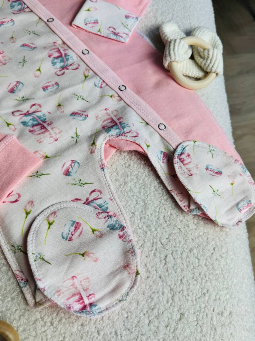 ❤ Чоловічок з шапочкою "Метелик", байка, 62р. БО. Принт - Макарун. Розмір - 62 (#38109557) ✓ Anna Konvert