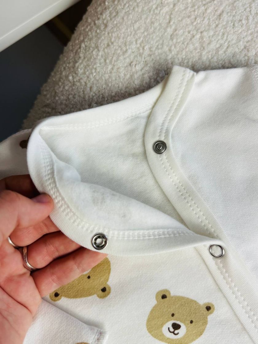 ❤ Чоловічок з шапочкою "Метелик", байка, 62р. БО. Принт - Мордочки ведмедів. Розмір - 62 (#98417218) ✓ Anna Konvert