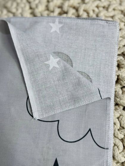 ❤ Пелюшки Ситцеві 85 см на 105 см. Принт - Хмаринки на сірому (#1237753) ✓ Anna Konvert 2