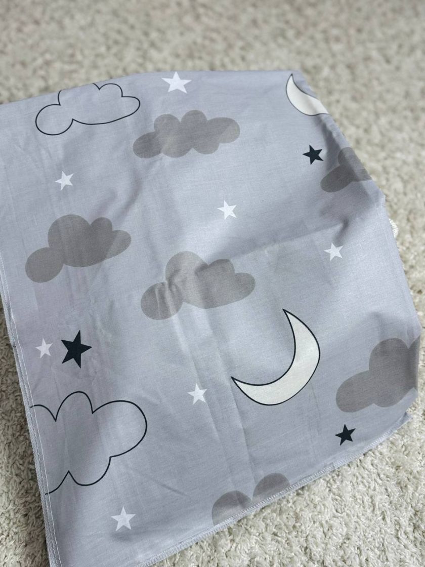 ❤ Пелюшки Ситцеві 85 см на 105 см. Принт - Хмаринки на сірому (#1237753) ✓ Anna Konvert