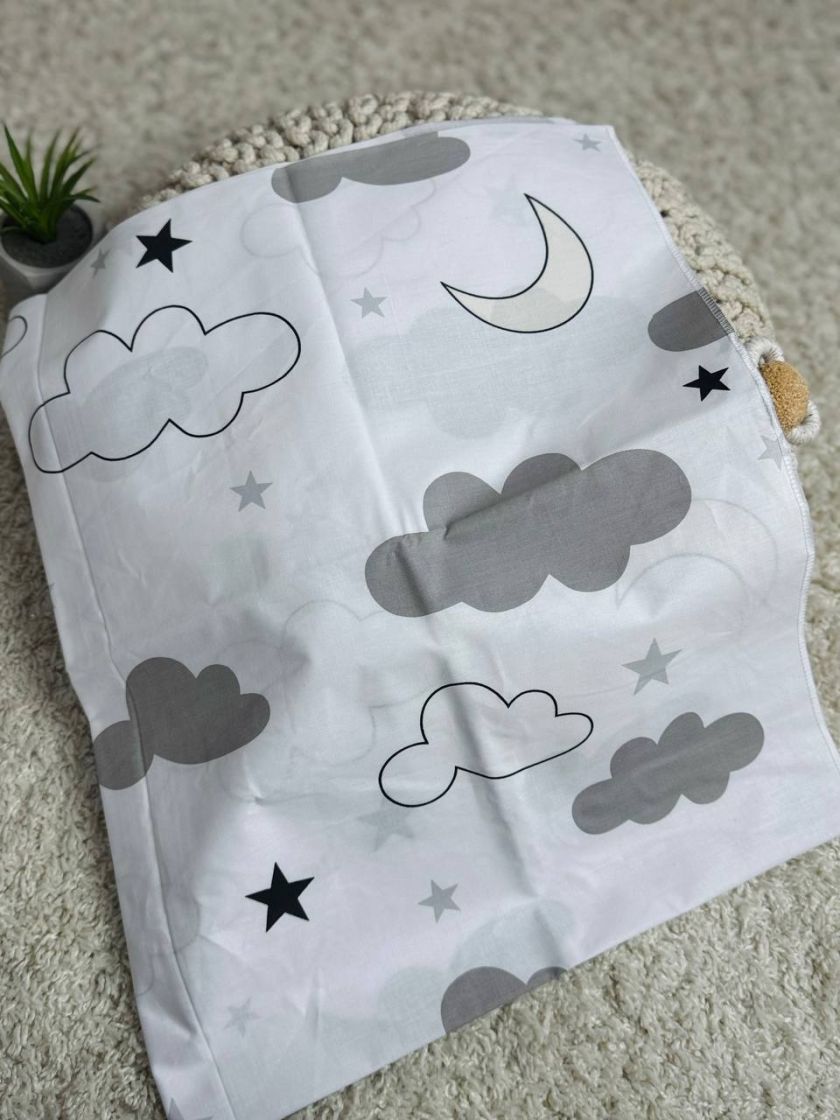 ❤ Пелюшки Ситцеві 85 см на 105 см. Принт - Хмаринки на білому (#70431751) ✓ Anna Konvert