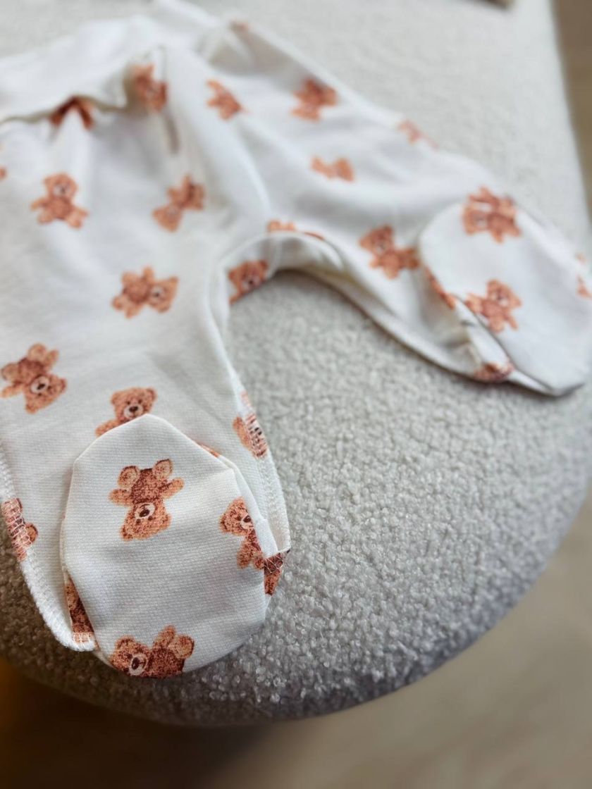 ❤ Комплект 3ка з сорочкою байка, Ромашка. Колір - Ведмідь Тедді малі. Розмір - 56-62 (#11078407) ✓ Anna Konvert